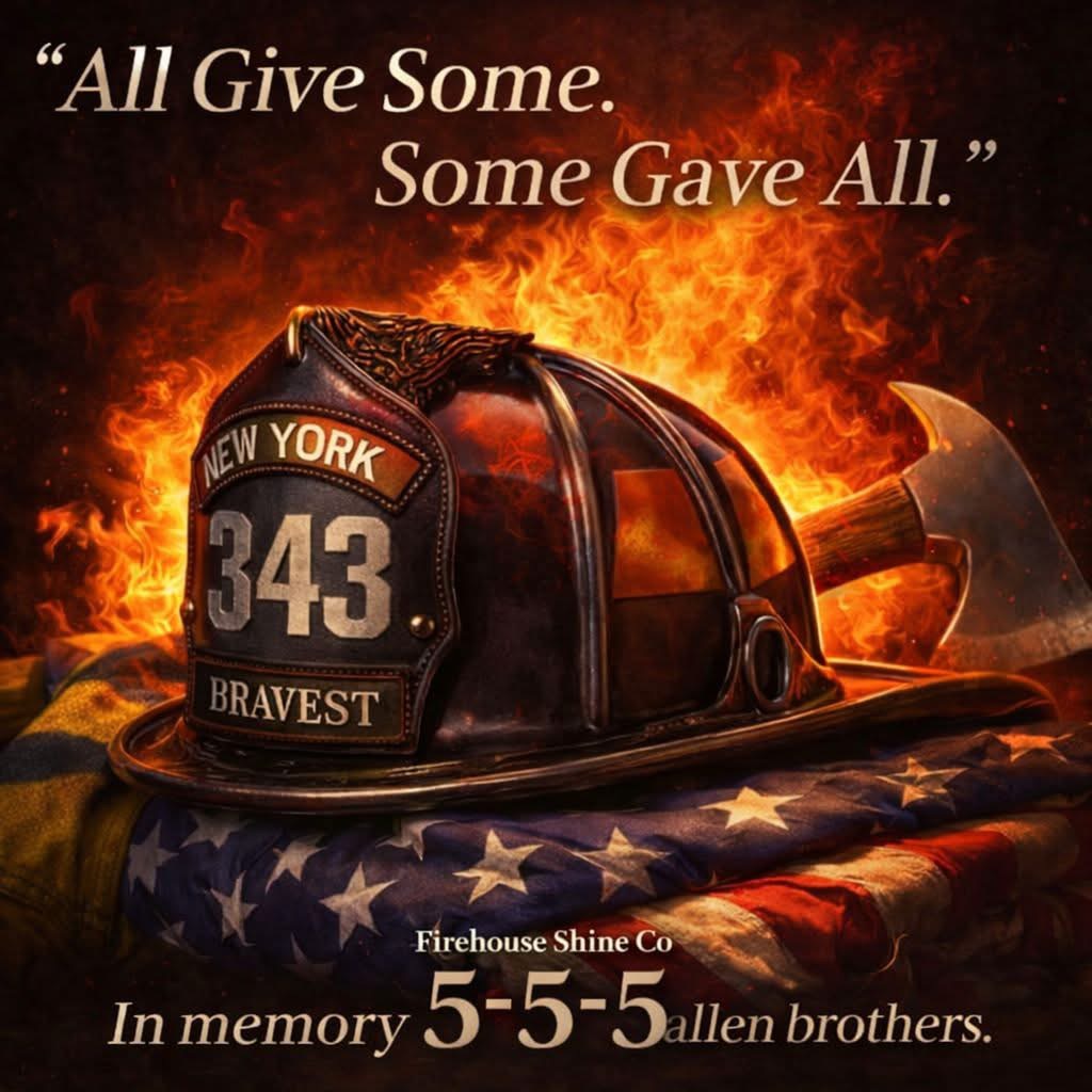 Firehouse Shine firefighter tribute: All give some. Some gave all.
